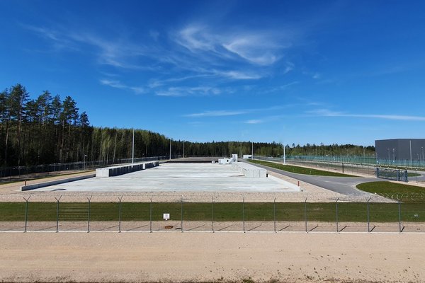 Very low-level radioactive waste landfill facility was completed